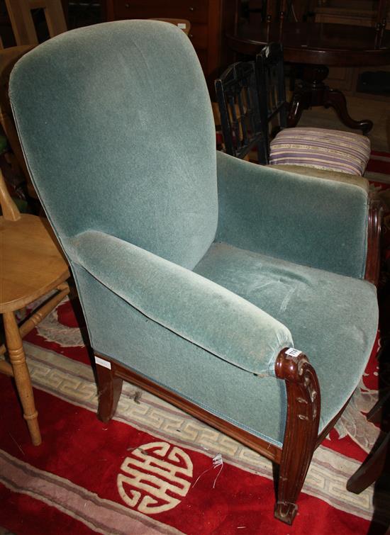 Upholstered armchair